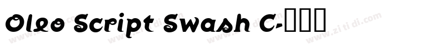 Oleo Script Swash C字体转换